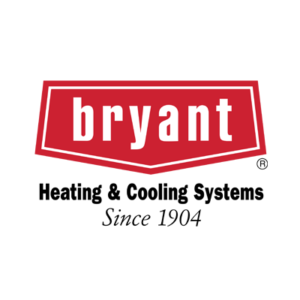Logo of bryant heating & cooling systems, established in 1904.