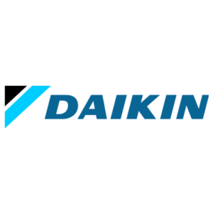 Daikin logo with a blue swoosh above the company name.