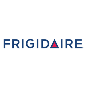 Frigidaire brand logo with a red triangle between blue text.